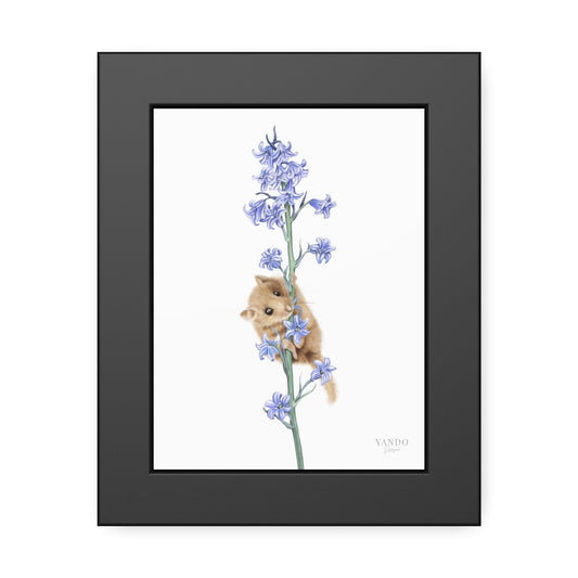 Fine art Druck gerahmt – Haselmaus