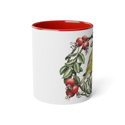 Tasse mit Grünfink-Motiv
